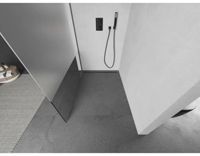 Mexen Kioto, Walk-In zuhany paraván 90 x 200 cm, 8 mm átlátszó üvegfagy, grafit profil, 800-090-101-95-35