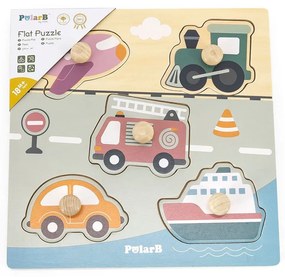 Fa puzzle járművek Viga