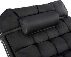 Kerti napozóágy fekete színben – SATURN