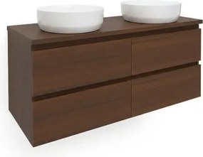 SAT B-Way Mosdó alatti szekrény fedőlappal 119x50x45 cm matt dió BWAY2120NUTDESK