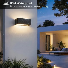 Brilagi - LED kültéri fali lámpatest DONNANI LED/7W/230V 20 cm fekete IP44