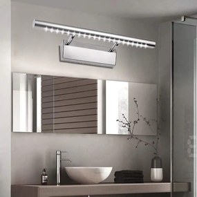 Toolight Szerszámlámpa, LED fürdőszobai lámpa tükör felett 9W 70CM APP363-1W, króm, OSW-08429
