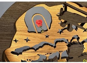 Li-Go 23634/DUB2 - LED dimmelhető asztali dekoráció LED/12W/230V 20x22 cm tölgy