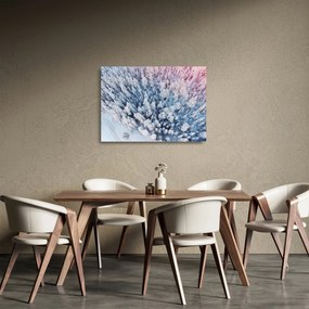 Havas fák képe (üvegen) (70x50 cm)