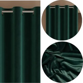 Velvi kész velúr függöny 140x250 cm smaragdzöld
