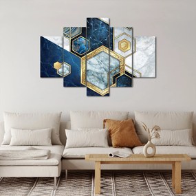 Kép - Márvány hatszögek (150x105 cm)