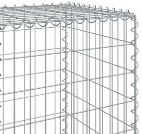 horganyzott vas gabion kosár fedéllel 500 x 50 x 150 cm