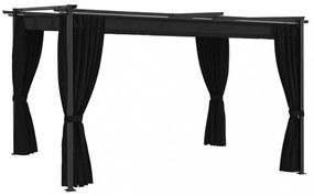 antracitszürke pavilon 4 x 3 m