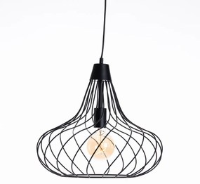 Moderne hanglamp zwart 42 cm E27 - Iggy