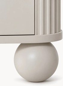 Vesper 4D TV szekrény 187 cm - kasmír / arany fogantyúk / gömb alakú lábak