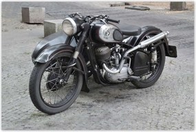 Poszterek 120x80 Klasszikus motorkerékpár Motor