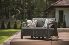 Keter Corfu kerti kanapé 128 x 70 x 79 cm, grafit