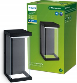 LED-es kerti lámpa Homlokzati fali lámpa Kyrie 12W 2700K IP44 Philips