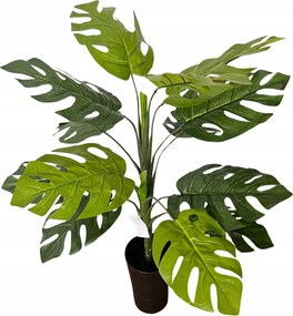 Cserepes virág 95cm Monstera művirág Cserépben zöld