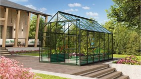 üvegház VITAVIA URANUS 9900 tiszta üveg 3 mm zöld színű LG1042