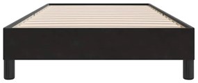vidaXL ágykeret matrac nélkül Fekete 80x220 cm bársony