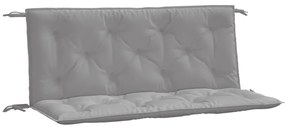 2 db szürke oxford szövet kerti padpárna 120 x 50 x 7 cm