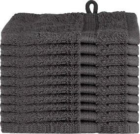 vidaXL Vendégtörölköző SOLUND 10 pcs Antracit 15 x 21 cm 550 gsm