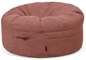 Téglavörös kordbársony babzsákfotel Roll 105 – SLOWDOWN