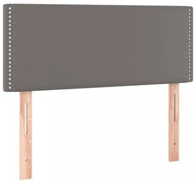 szürke műbőr LED-es fejtámla 80 x 5 x 78/88 cm