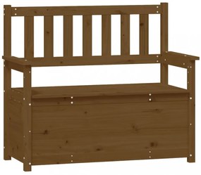 mézbarna tömör fenyőfa pad 112,5x51,5x96,5 cm