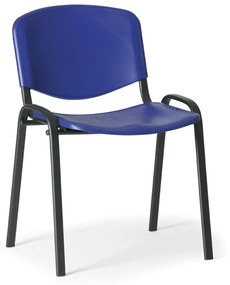 ISO műanyag szék - fekete lábak, kék