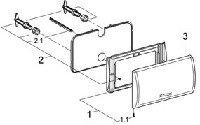 GROHE 37053SH0 - Öblítő nyomólap CLASSIC 330 × 190 mm fehér