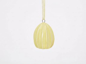 Függesztett porcelán tojás PASTELLA - több színben Termék színe: Sárga