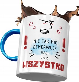 Kék Bögre Basi Barátnő Feleség Ajándék Nyomtatott Fotóval