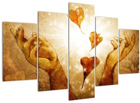 Kép - Szeretettel teli kezek festménye (150x105 cm)