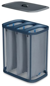 Antracitszürke textil szennyeskosár 3x30 l Tota Trio – Joseph Joseph