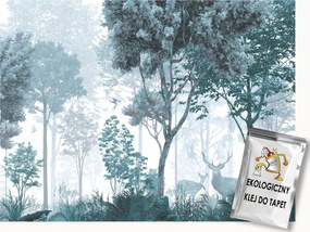 Fotótapéta Flizelina Tájkép Szabadtéri Erdő Park Fák Állatok 350x250 ragasztó