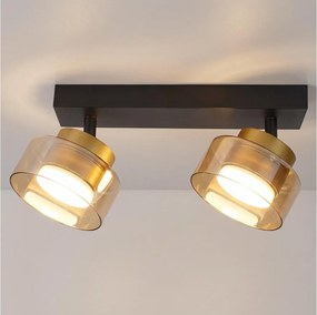 Brilagi - AURA LUX spotlámpa 2xGX53/30W/230V fekete/arany