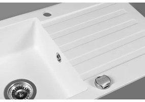 Sapho - konyhai mosogató 78x44 cm gránit/fehér