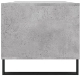betonszürke szerelt fa dohányzóasztal 90x49x45 cm