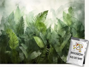 Fotótapéta Flizelina Dzsungel Növények Levelek Banán Páfrány 100x75 ragasztó