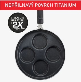 Serpenyő tapadásmentes felülettel kisméretű palacsintához ø 25 cm Pancake time D5292072 – Tefal