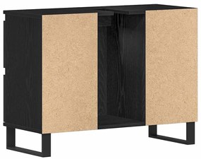 Fürdőszoba Székény fiókkal Musta tammi 80 x 33 x 60 cm Faanyag