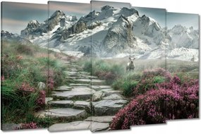 Festmények 150x95 Hegyi kilátás Tájkép Köd