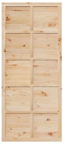 Istállóajtó Barna 100 x 210 cm Tömör fenyőfa