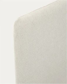 Szürke kárpitozott franciaágy ágyrács nélkül 160x200 cm Valma – Kave Home