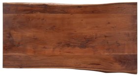 Tömör akácfa dohányzóasztal természetes szélekkel 115x60x40 cm