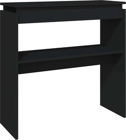 vidaXL fekete szerelt fa tálalóasztal 80 x 30 x 80 cm