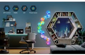 Govee - KÉSZLET 10x LED Lámpa Glide Hexa Pro LED Smart RGBIC Wi-Fi