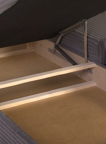 Bal oldali, ággyá alakítható sarokkanapé TIL Téglavörös