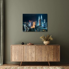 Kép - Éjszaka Kuala Lumpurban (70x50 cm)