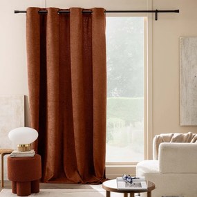 Terrakotta színű buklé függöny 140x260 cm Winona – douceur d'intérieur