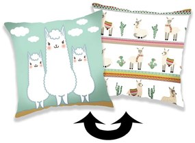 Láma gyerek párnahuzat, 40 x 40 cm - Jerry Fabrics