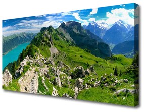 Vászonkép falra Mező Mountain Nature Landscape 100x50 cm
