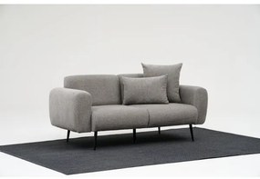 PISA kétszemélyes kanapé, világosszürke